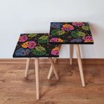 Casa si Gradina - Mobilier - Mese si birouri - Masute de cafea - Set masute de cafea cuib, Hanah Home, mdf, multicolor, 35x35x47 cm, 2 piese, 481LNA2360 - Infinity.ro