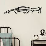 Casa si Gradina - Decoratiuni - Decoratiuni perete - Accesoriu decorativ de perete, Wallxpert, metal, negru, 68x14 cm - Infinity.ro