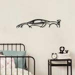 Casa si Gradina - Decoratiuni - Decoratiuni perete - Accesoriu decorativ de perete, Wallxpert, metal, negru, 68x14 cm - Infinity.ro