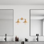 Casa si Gradina - Corpuri si surse de iluminat - Plafoniere, aplice si spoturi - Aplica, Opviq, metal, auriu, 55x27x20 cm - Infinity.ro