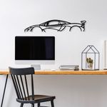 Casa si Gradina - Decoratiuni - Decoratiuni perete - Accesoriu decorativ de perete, Wallxpert, metal, negru, 68x14 cm - Infinity.ro