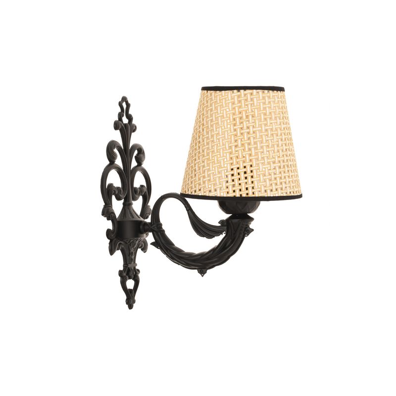 Casa si Gradina - Corpuri si surse de iluminat - Plafoniere, aplice si spoturi - Aplica, Opviq, metal, natural negru, 24x26 cm - Infinity.ro