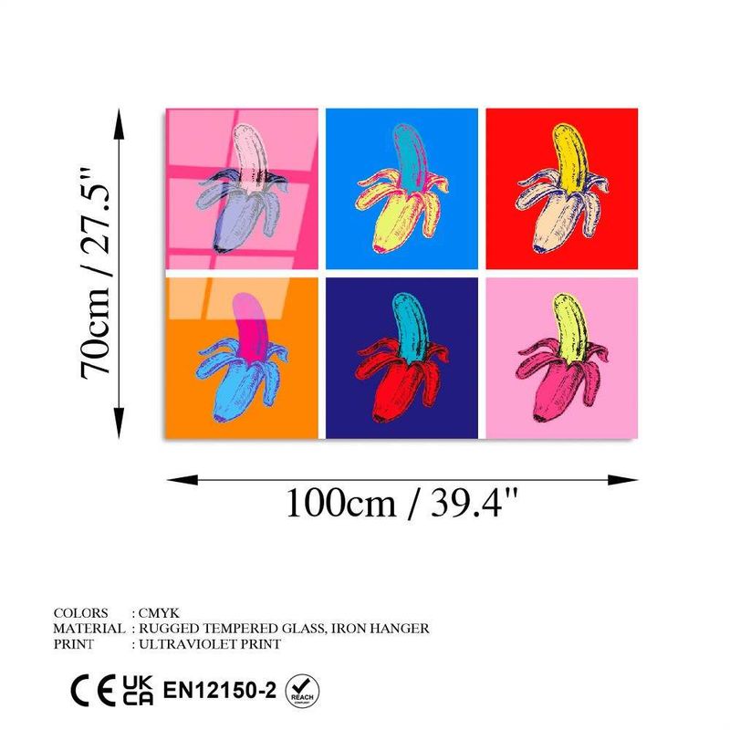 Casa si Gradina - Decoratiuni - Tablouri - Tablou decorativ, Wallxpert, sticla temperata, multicolor, 70x100 cm, 123BZM2250 - Infinity.ro