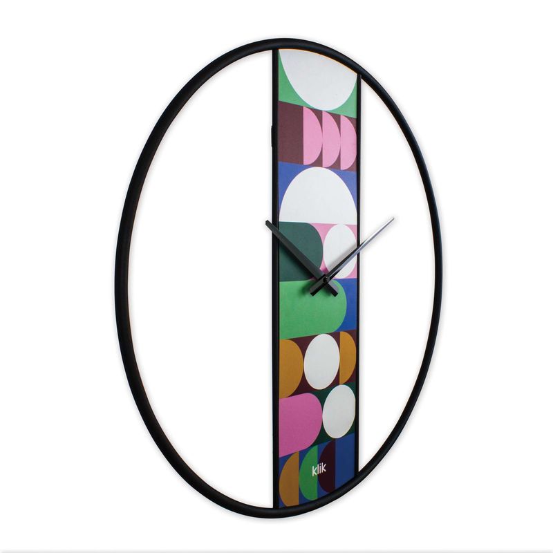 Casa si Gradina - Decoratiuni - Ceasuri - Ceas de perete decorativ, Wallxpert, otel si mdf, multicolor, 62x62 cm - Infinity.ro