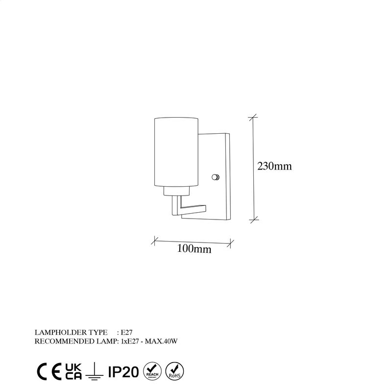 Casa si Gradina - Corpuri si surse de iluminat - Plafoniere, aplice si spoturi - Aplica de perete, Opviq, metal, auriu, 10x19x23 cm - Infinity.ro
