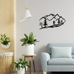 Casa si Gradina - Decoratiuni - Decoratiuni perete - Accesoriu decorativ de perete, Wallxpert, metal, negru, 90x45 cm - Infinity.ro