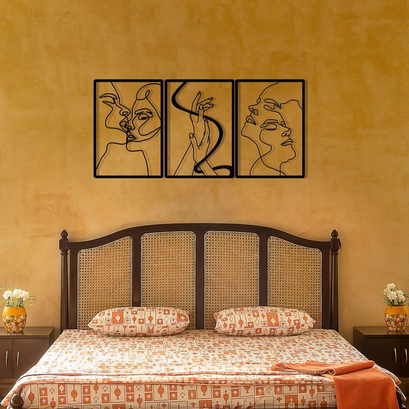 Casa si Gradina - Decoratiuni - Decoratiuni perete - Accesoriu decorativ de perete, Wallxpert, metal, negru, 109x50 cm - Infinity.ro