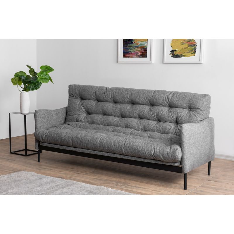 Casa si Gradina - Mobilier - Canapele si coltare - Canapele - Canapea extensibila, Atelier Del Sofa, stofa in, gri deschis, 200x92x82 cm - Infinity.ro