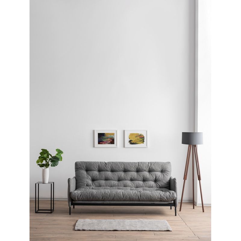 Casa si Gradina - Mobilier - Canapele si coltare - Canapele - Canapea extensibila, Atelier Del Sofa, stofa in, gri deschis, 200x92x82 cm - Infinity.ro