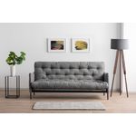 Casa si Gradina - Mobilier - Canapele si coltare - Canapele - Canapea extensibila, Atelier Del Sofa, stofa in, gri deschis, 200x92x82 cm - Infinity.ro