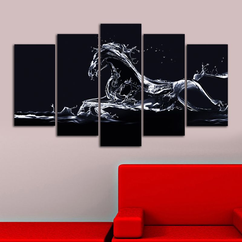 Casa si Gradina - Decoratiuni - Tablouri - Tablou decorativ mdf, Wallxpert, multicolor, 110x60 cm, 5 piese, 223CHR1904 - Infinity.ro