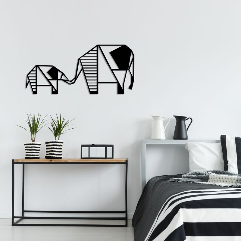 Casa si Gradina - Decoratiuni - Decoratiuni perete - Accesoriu decorativ de perete, Wallxpert, metal, negru, 55x25 cm - Infinity.ro