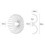 Casa si Gradina - Corpuri si surse de iluminat - Plafoniere, aplice si spoturi - Aplica de perete, Opviq, metal, negru, 16x56 cm - Infinity.ro