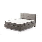 Casa si Gradina - Mobilier - Seturi de mobilier - Seturi dormitor - Set dormitor, Hanah Home, pal melaminat, gri deschis, 150x200 cm, 771MND1219 - Infinity.ro