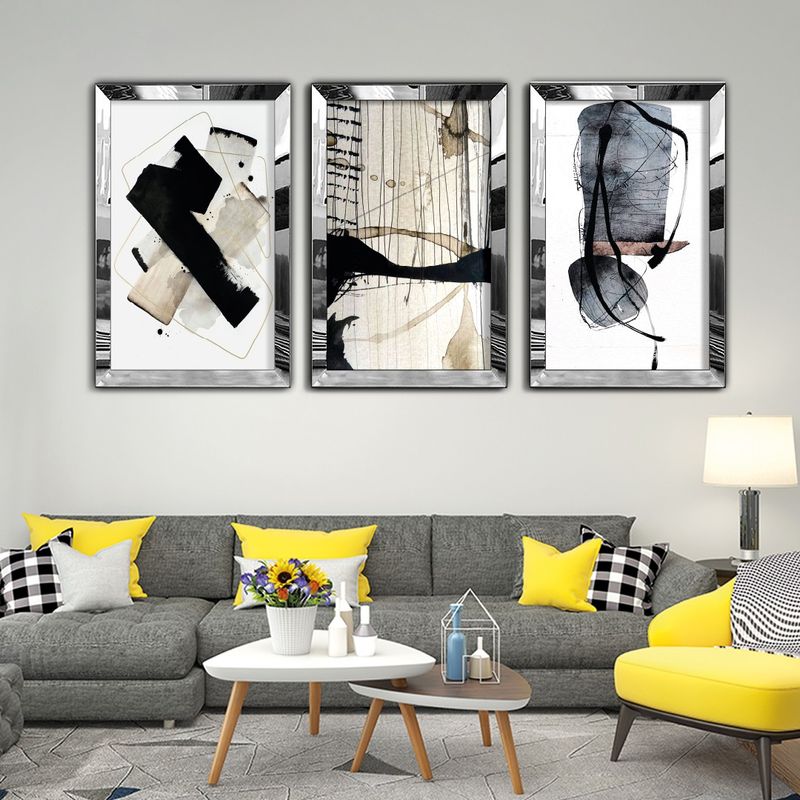 Casa si Gradina - Decoratiuni - Tablouri - Tablou decorativ, Wallxpert, mdf si plexiglas, multicolor, 50x70 cm, set 3 piese, 233DWC1358 - Infinity.ro