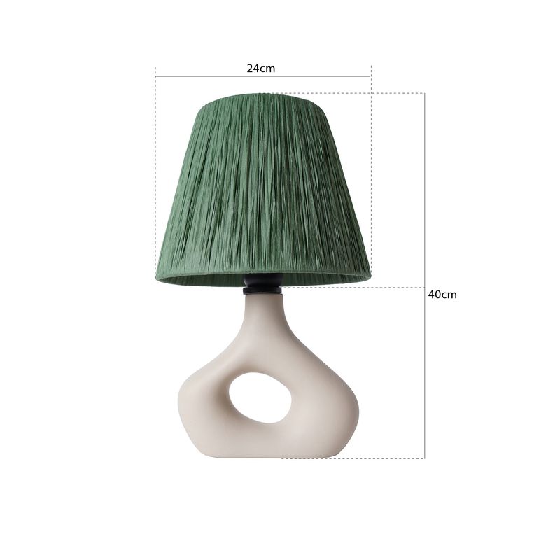 Casa si Gradina - Corpuri si surse de iluminat - Veioze si lampi - Veioze - Veioza, Opviq, ceramica, bej, 24x40 cm, 687HMY2251 - Infinity.ro