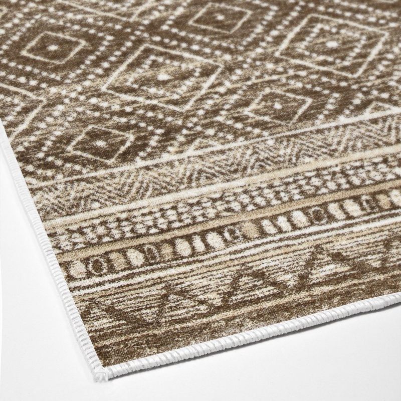 Casa si Gradina - Textile si covoare - Covoare - Covorase intrare - Covoras de intrare, Conceptum Hypnose, maro, 80x120 cm, 100% poliester, antiderapant, lavabil la masina, 955ANR3987 - Infinity.ro