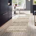 Casa si Gradina - Textile si covoare - Covoare - Covorase intrare - Covoras de intrare, Conceptum Hypnose, maro, 80x120 cm, 100% poliester, antiderapant, lavabil la masina, 955ANR3987 - Infinity.ro