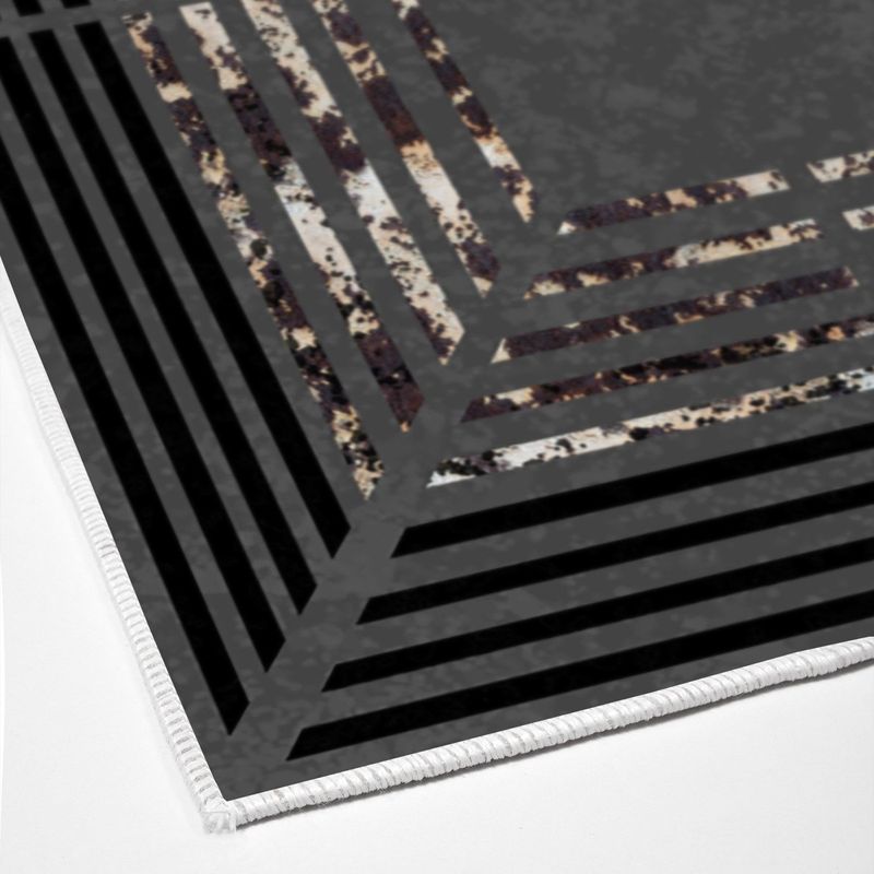 Casa si Gradina - Textile si covoare - Covoare - Covoare casa - Covor, Conceptum Hypnose, antracit, 80x150 cm, 100% poliester, antiderapant, lavabil la masina, 955ANR4483 - Infinity.ro