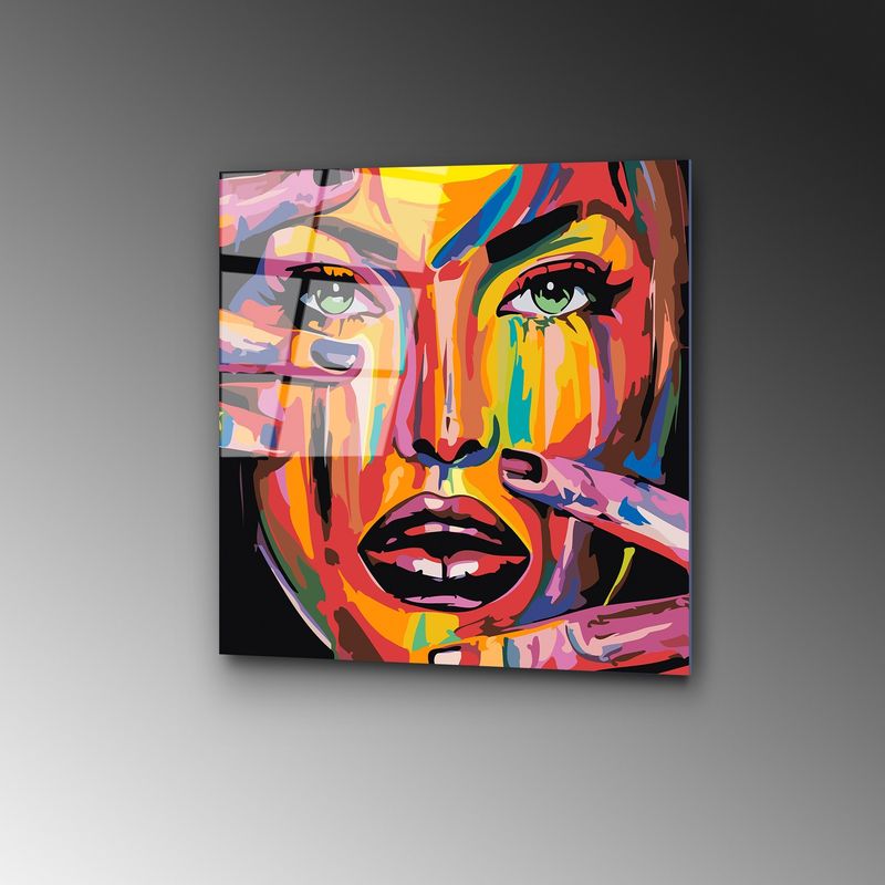 Casa si Gradina - Decoratiuni - Tablouri - Tablou decorativ, Wallxpert, sticla calita, multicolor, 50x50 cm, 123BZM2339 - Infinity.ro