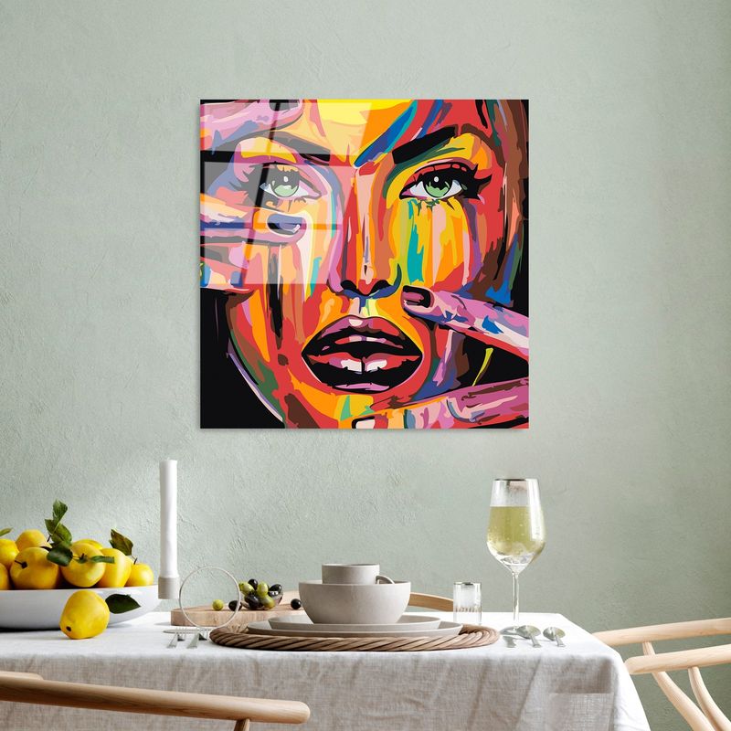 Casa si Gradina - Decoratiuni - Tablouri - Tablou decorativ, Wallxpert, sticla calita, multicolor, 50x50 cm, 123BZM2339 - Infinity.ro
