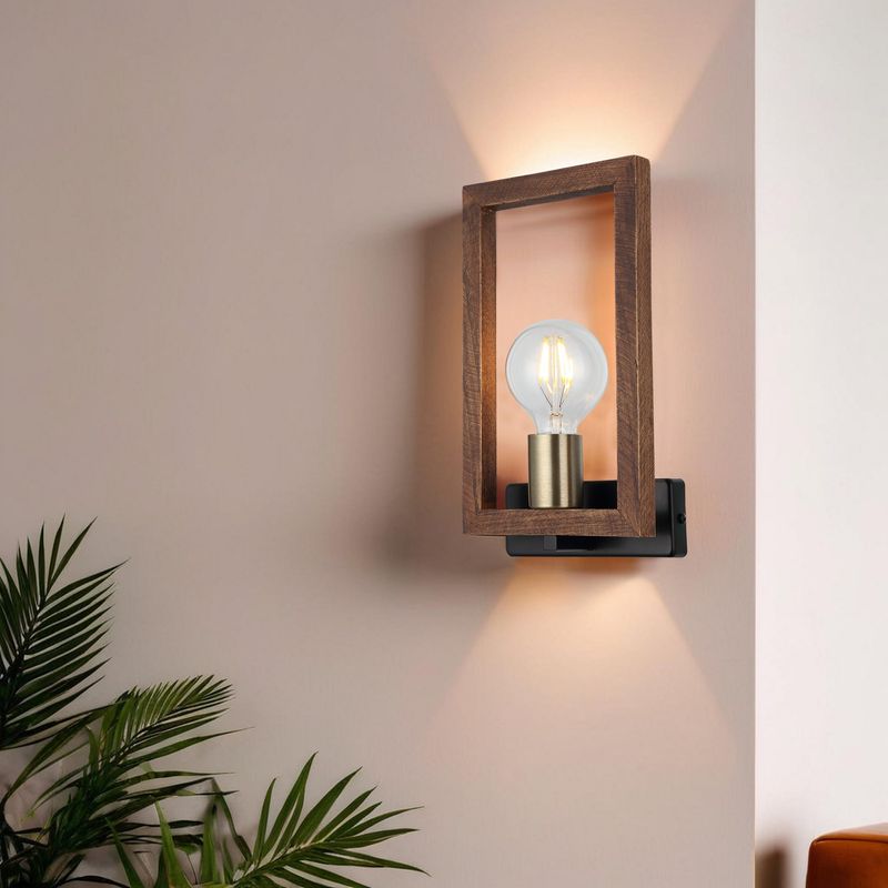 Casa si Gradina - Corpuri si surse de iluminat - Plafoniere, aplice si spoturi - Aplica de perete, Opviq, metal, antichizat si negru, 30 cm - Infinity.ro