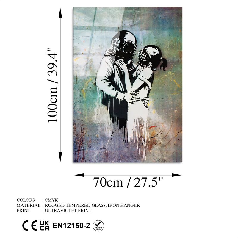 Casa si Gradina - Decoratiuni - Tablouri - Tablou decorativ, Wallxpert, sticla temperata, multicolor, 70x100 cm, 123BZM1126 - Infinity.ro