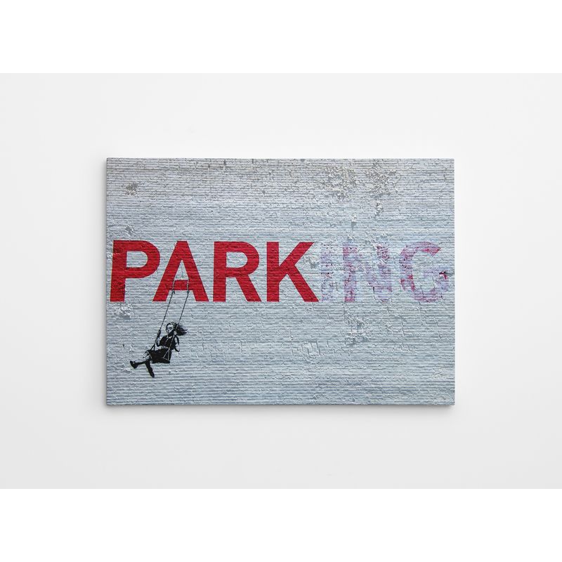 Casa si Gradina - Decoratiuni - Tablouri - Tablou canvas decorativ, Wallxpert, multicolor, 50x70 cm, 50% bumbac 50% poliester, artist Banksy, 966BRS1175 - Infinity.ro