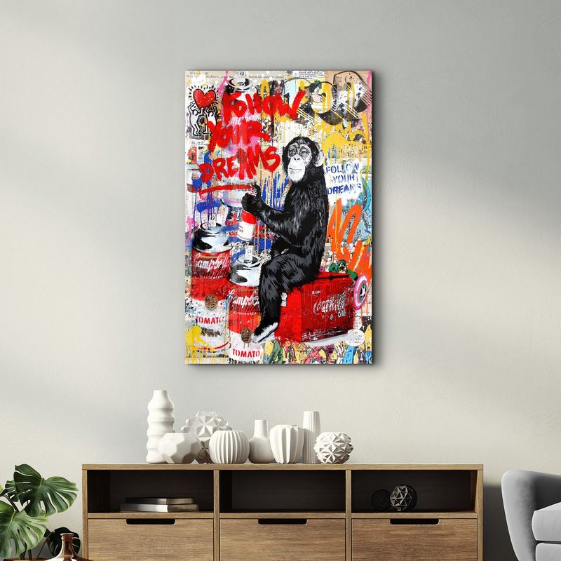 Casa si Gradina - Decoratiuni - Tablouri - Tablou decorativ, Wallxpert, sticla temperata, multicolor, 46x72 cm, 672BRS2536 - Infinity.ro