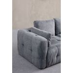 Casa si Gradina - Mobilier - Canapele si coltare - Canapele - Canapea 2 locuri, Atelier Del Sofa, lemn fag si pal, gri, 300x120x65 cm - Infinity.ro