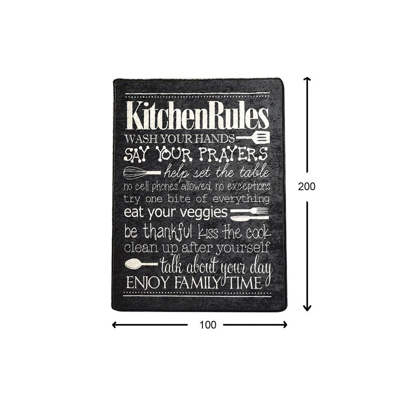 Casa si Gradina - Textile si covoare - Covoare - Covorase intrare - Covoras de intrare, Conceptum Hypnose, multicolor, 100x200 cm, 100% poliester, antiderapant, lavabil la masina, 882CHL1157 - Infinity.ro