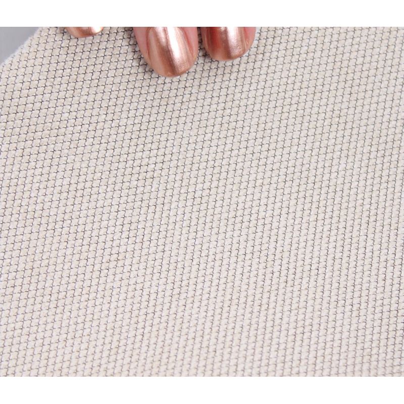 Casa si Gradina - Mobilier - Scaune si fotolii - Tabureti - Taburet, Atelier Del Sofa, bumbac si in, crem, 45x45x47 cm, 209FLF1177 - Infinity.ro