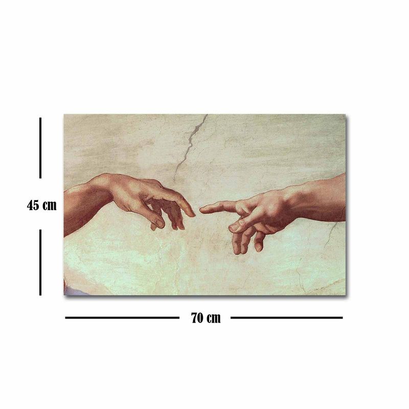 Casa si Gradina - Decoratiuni - Tablouri - Tablou canvas decorativ, Wallxpert, piele de caprioara, multicolor, 45x70 cm, rama lemn, 249CVT1411 - Infinity.ro