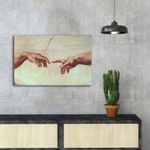 Casa si Gradina - Decoratiuni - Tablouri - Tablou canvas decorativ, Wallxpert, piele de caprioara, multicolor, 45x70 cm, rama lemn, 249CVT1411 - Infinity.ro