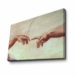 Casa si Gradina - Decoratiuni - Tablouri - Tablou canvas decorativ, Wallxpert, piele de caprioara, multicolor, 45x70 cm, rama lemn, 249CVT1411 - Infinity.ro