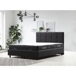Casa si Gradina - Mobilier - Seturi de mobilier - Seturi dormitor - Set dormitor, Hanah Home, pal melaminat, antracit, 160x200 cm, 771MND1223 - Infinity.ro