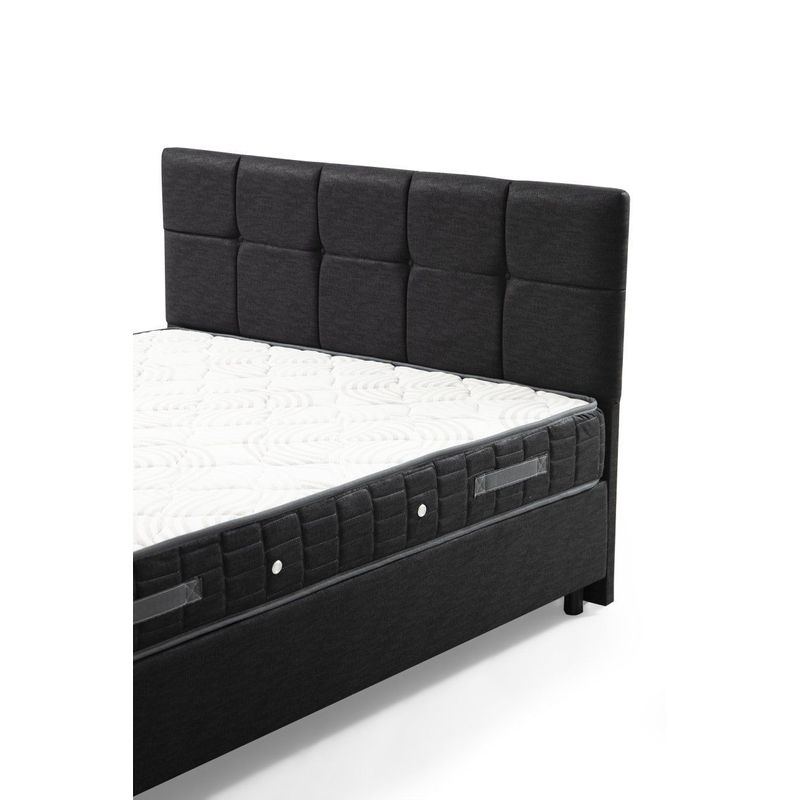 Casa si Gradina - Mobilier - Seturi de mobilier - Seturi dormitor - Set dormitor, Hanah Home, pal melaminat, antracit, 160x200 cm, 771MND1223 - Infinity.ro