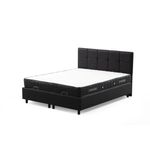 Casa si Gradina - Mobilier - Seturi de mobilier - Seturi dormitor - Set dormitor, Hanah Home, pal melaminat, antracit, 160x200 cm, 771MND1223 - Infinity.ro