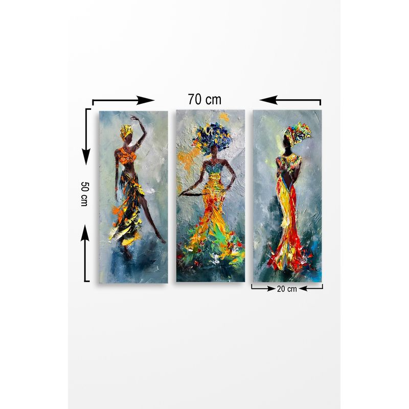 Casa si Gradina - Decoratiuni - Tablouri - Tablou decorativ, Wallxpert, mdf, multicolor, 70x50 cm, set 3 piese, 537MRV5135 - Infinity.ro