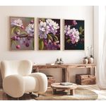 Casa si Gradina - Decoratiuni - Tablouri - Tablou decorativ cu rama, Wallxpert, mdf si lemn masiv, multicolor, 50x70 cm, set 3 piese, 693BSE1554 - Infinity.ro