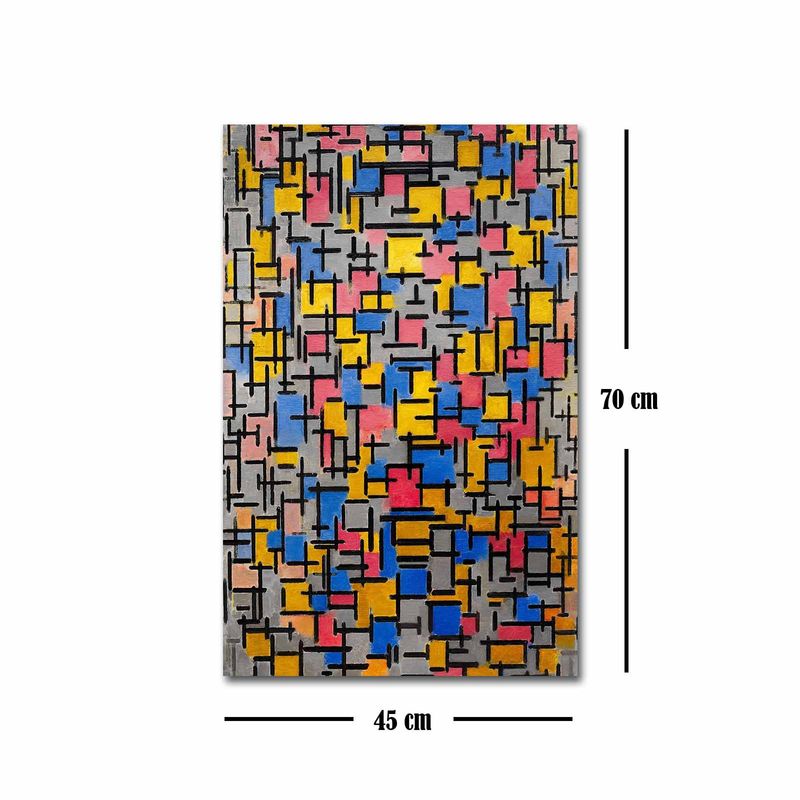 Casa si Gradina - Decoratiuni - Tablouri - Tablou canvas decorativ, Wallxpert, panza piele de caprioara, multicolor, 45x70 cm, rama lemn, 249CVT1439 - Infinity.ro
