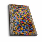 Casa si Gradina - Decoratiuni - Tablouri - Tablou canvas decorativ, Wallxpert, panza piele de caprioara, multicolor, 45x70 cm, rama lemn, 249CVT1439 - Infinity.ro