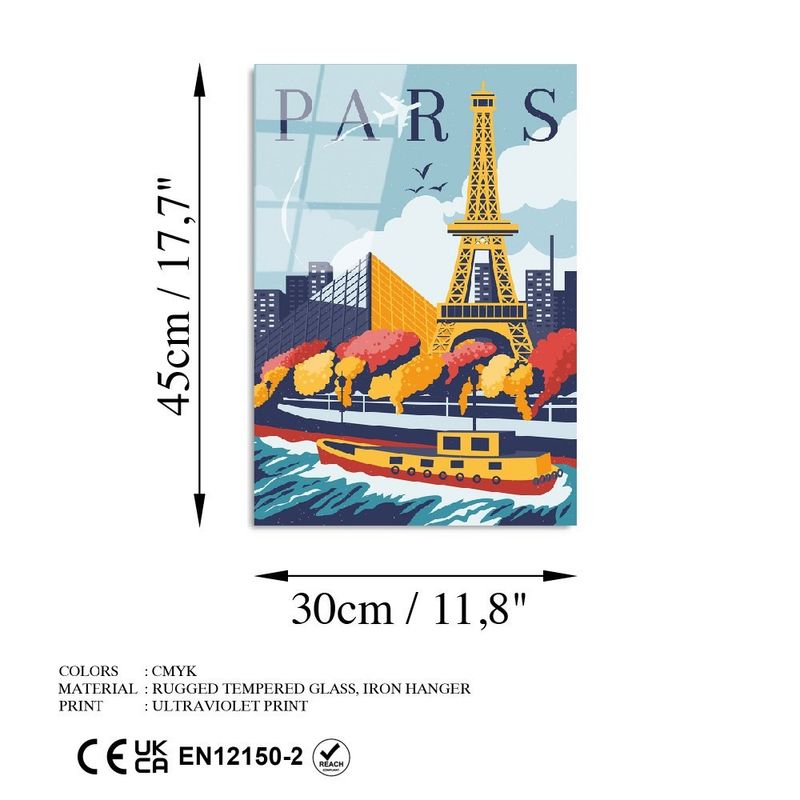 Casa si Gradina - Decoratiuni - Tablouri - Tablou decorativ, Wallxpert, sticla temperata, multicolor, 30x45 cm, 123BZM2514 - Infinity.ro