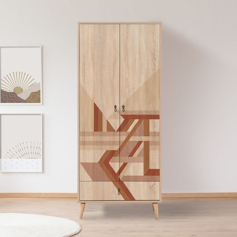 Casa si Gradina - Mobilier - Dulapuri si sifoniere - Sifoniere - Sifonier, Hanah Home, pal melaminat, multicolor, 80x45x190 cm, 863SPH4252 - Infinity.ro