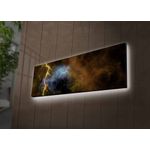 Casa si Gradina - Electrice - Tablouri electrice si accesorii - Tablou canvas decorativ cu led, Wallxpert, piele de caprioara, multicolor, 30x90 cm, 254LED1203 - Infinity.ro