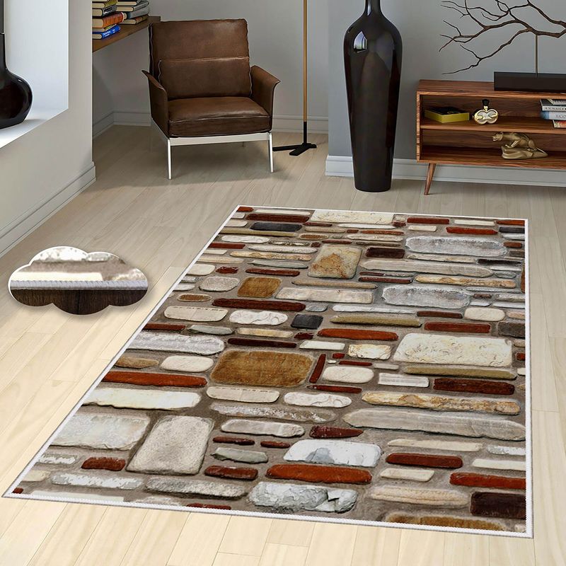 Casa si Gradina - Textile si covoare - Covoare - Covoare casa - Covor, Conceptum Hypnose, multicolor, 80x120 cm, 100% poliester, antiderapant, 369HFT2140 - Infinity.ro