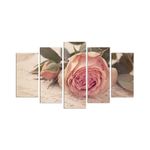 Casa si Gradina - Decoratiuni - Tablouri - Tablou decorativ 5 piese, Wallxpert, mdf, multicolor, 110x60 cm, 223CHR1922 - Infinity.ro