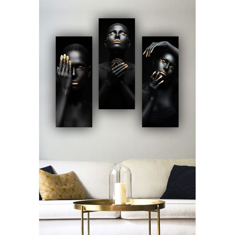 Casa si Gradina - Decoratiuni - Tablouri - Tablou decorativ, Wallxpert, mdf, multicolor, 70x50 cm, set 3 piese, 537MRV5190 - Infinity.ro