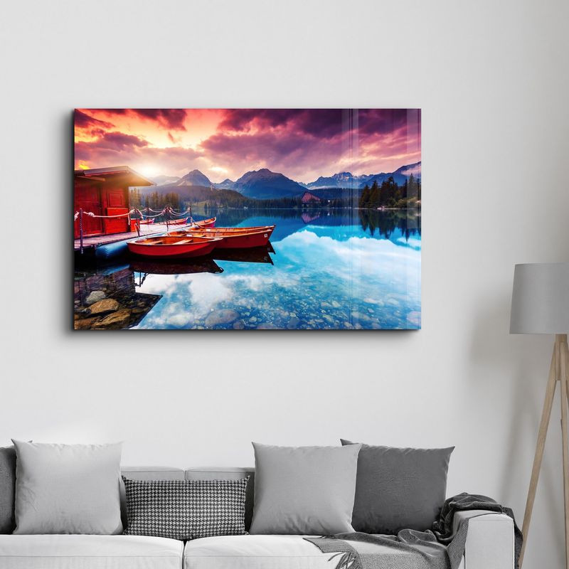 Casa si Gradina - Decoratiuni - Tablouri - Tablou decorativ, Wallxpert, sticla temperata, multicolor, 46x72 cm, 672BRS1765 - Infinity.ro