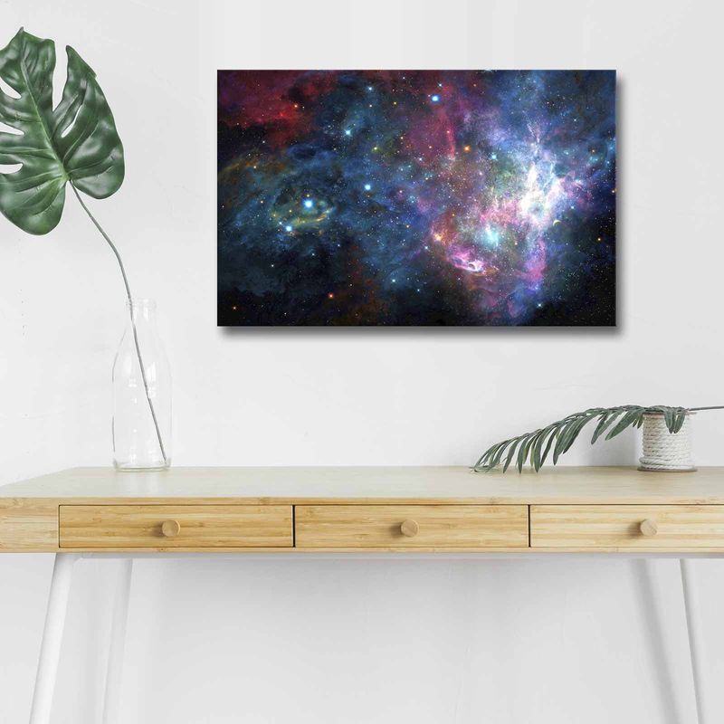 Casa si Gradina - Electrice - Tablouri electrice si accesorii - Tablou canvas cu led, Wallxpert, panza piele de caprioara, multicolor, 45x70 cm, 254LED4345 - Infinity.ro